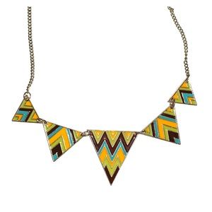 Statement gold necklace